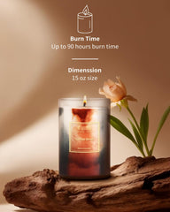 HZ-WONMIO 100% soy wax candle delivers clean burn and eco-friendly fragrance