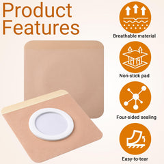 Hzopcw castor oil pack wraps on knee or abdomen for multi-area use