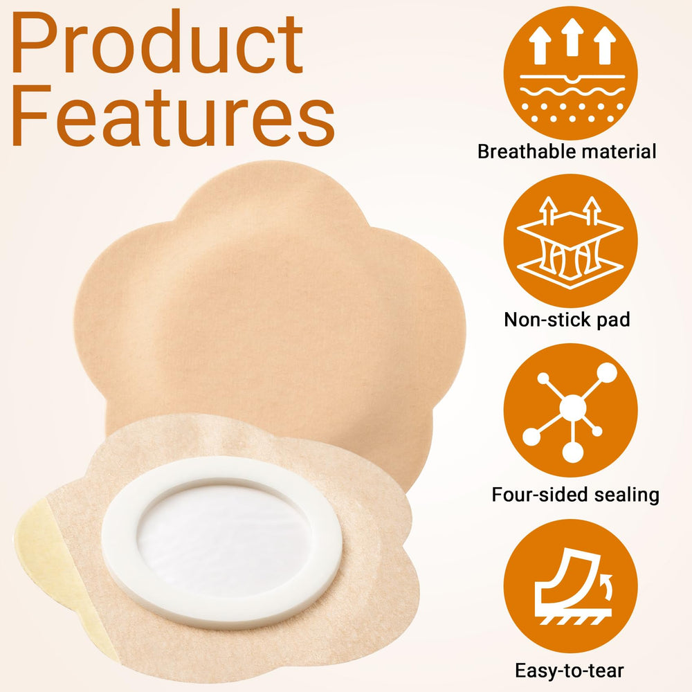 Hzopcw castor oil patch adheres to soles of feet for on-the-go comfort.