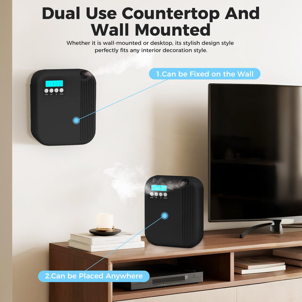 HZQVA Black design diffuser complements modern interiors