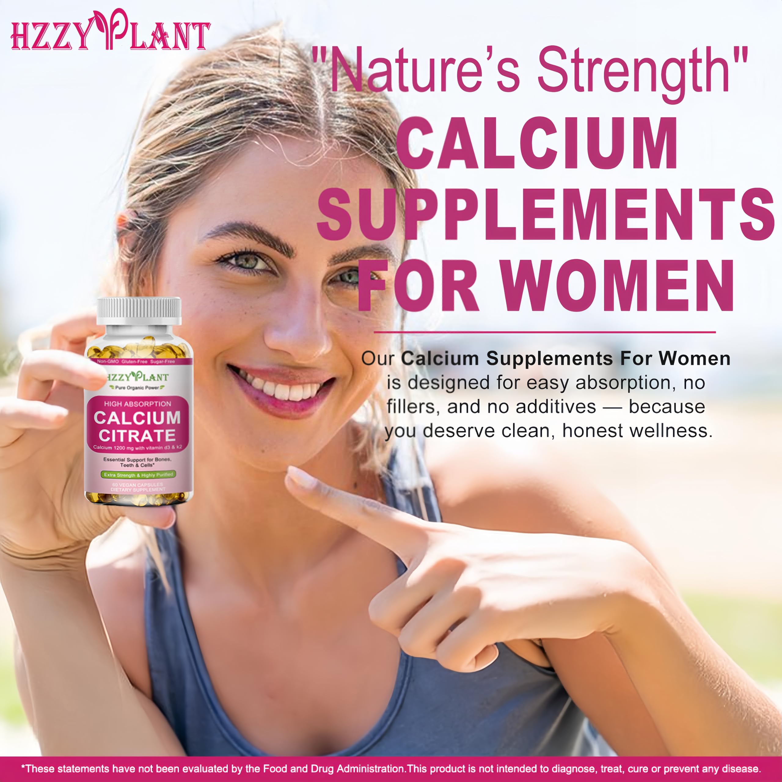 HZZYPLANT Packaging on shelf communicates convenient two-month supply