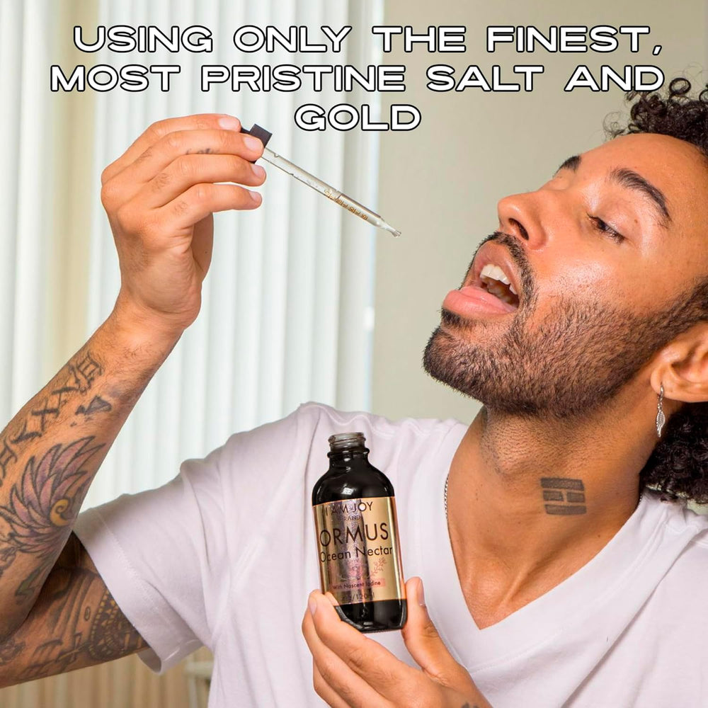I Am Joy Co Ormus Ocean Nectar product on shelf with natural light signals premium quality.