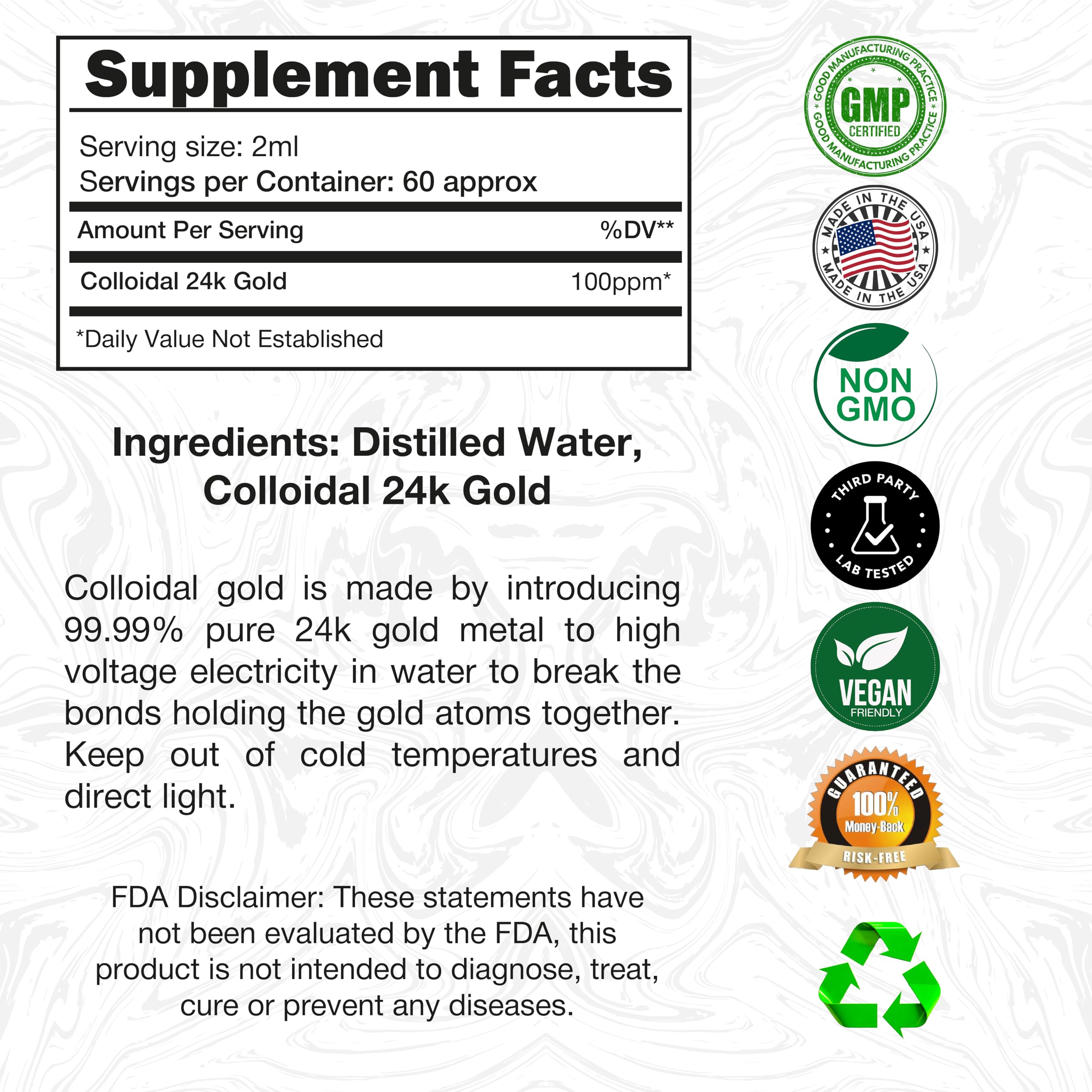 I Am Joy co. ruby red liquid close-up highlights gold micro-particles and purity.