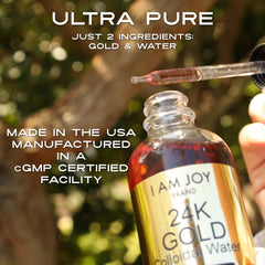 I Am Joy co. USA-made label signals trusted production and quality.