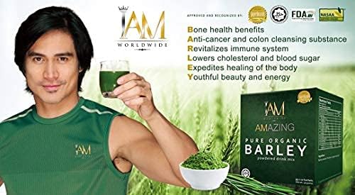 IAM WORLDWIDE recyclable packaging beside a green leaf emphasizing sustainability