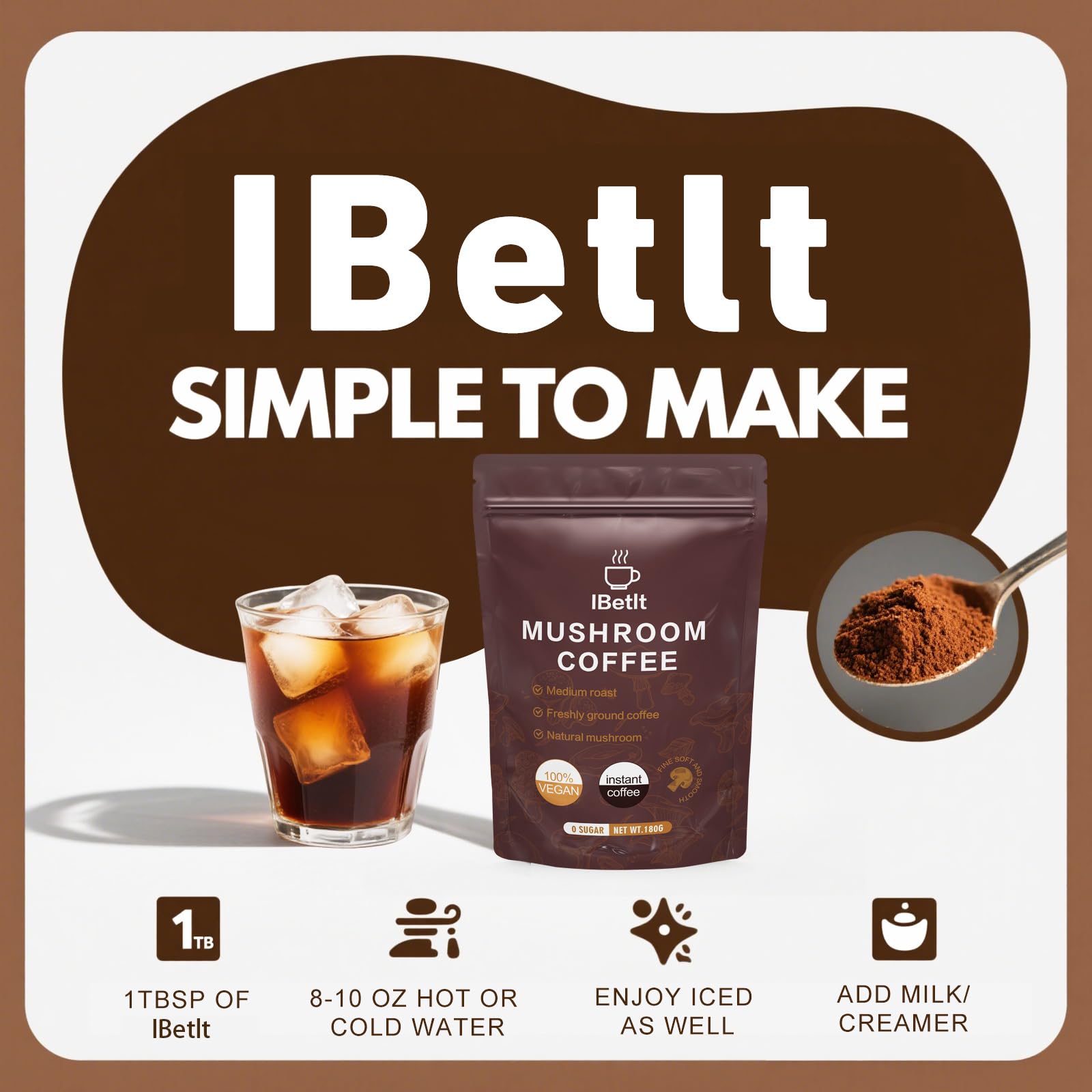 IBetIt Organic Mushroom Coffee visual 3 brewing ritual for focused studying