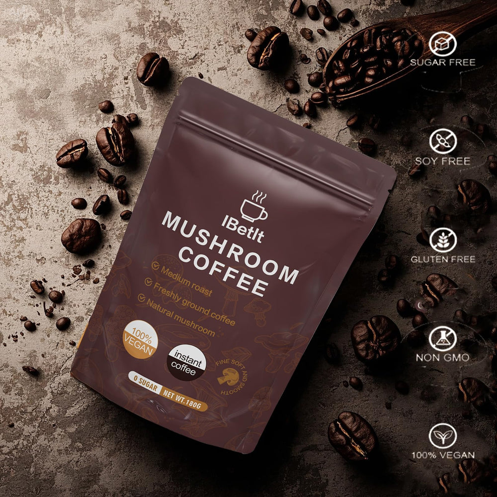 IBetIt Organic Mushroom Coffee visual 7 hints at immune wellness through adaptogenic mushrooms