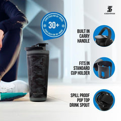 Ice Shaker agitator also acts as a built-in strainer for smooth drinks
