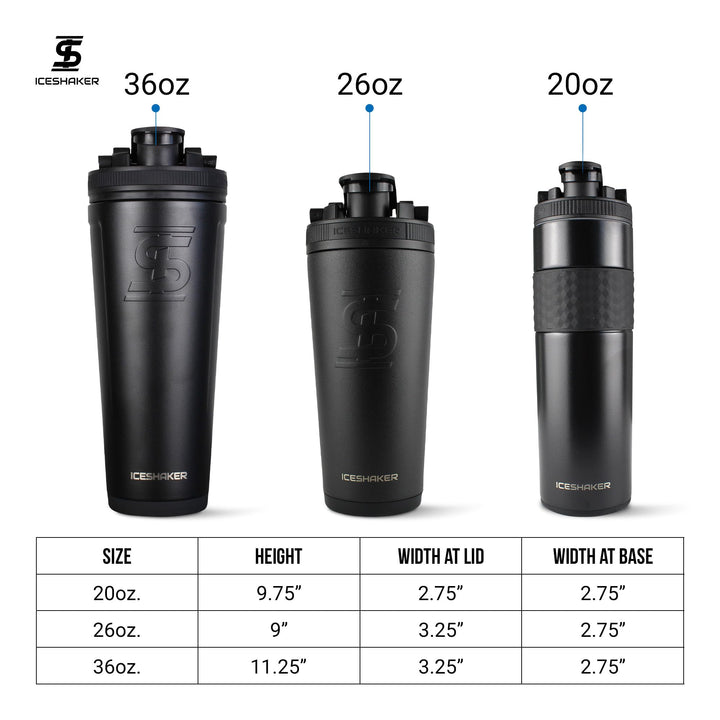 Ice Shaker cup-holder-friendly design for easy transport.