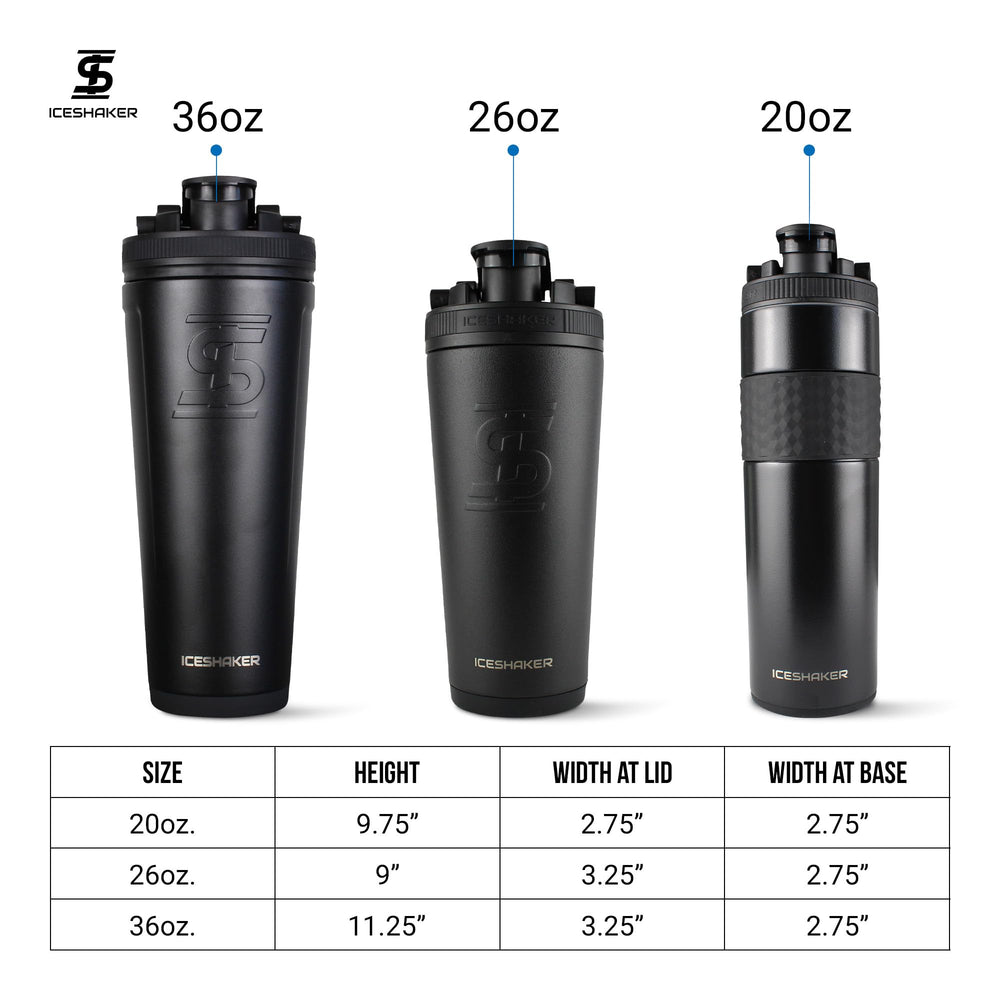 Ice Shaker cup-holder-friendly design for easy transport.