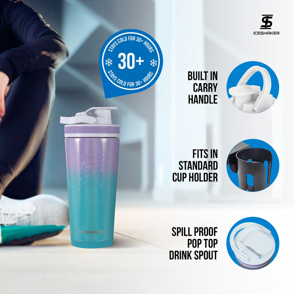 Mermaid bottle interior emphasizes odor-free stainless steel and easy-clean design.