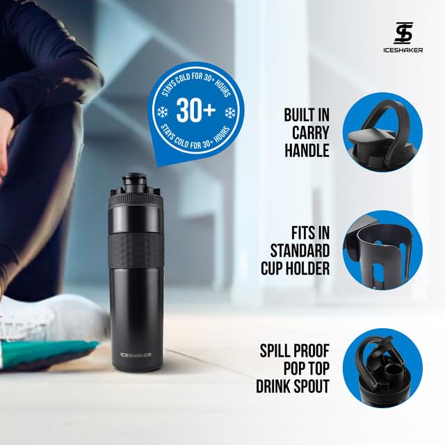 Ice Shaker 20 oz interior remains odor-free for fresh flavors.