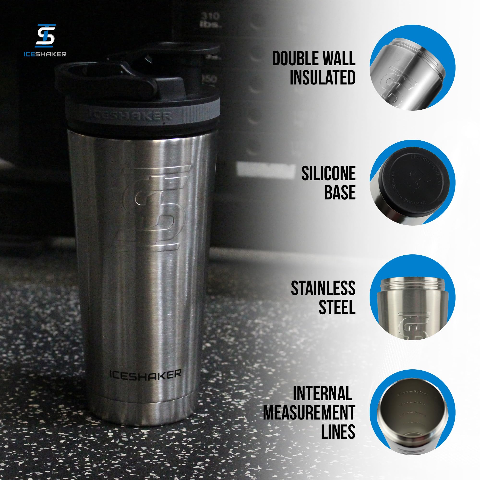 Ice Shaker twist on agitator demonstrates smooth blending for lump free drinks