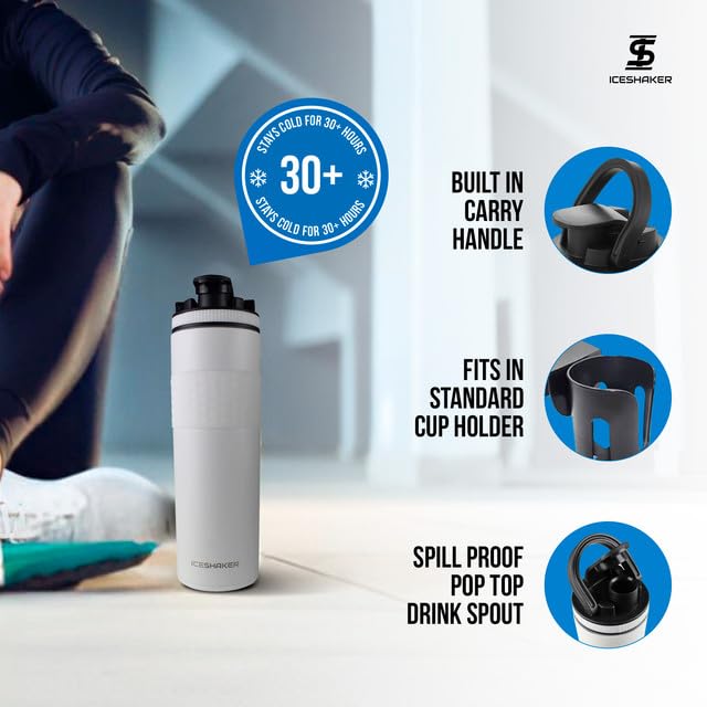 Ice Shaker twist-on agitator blends smoothly for lump-free drinks.