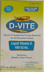 ICOOFLY Pediatric D-Vite bubble gum bottle ready for daily vitamin D support