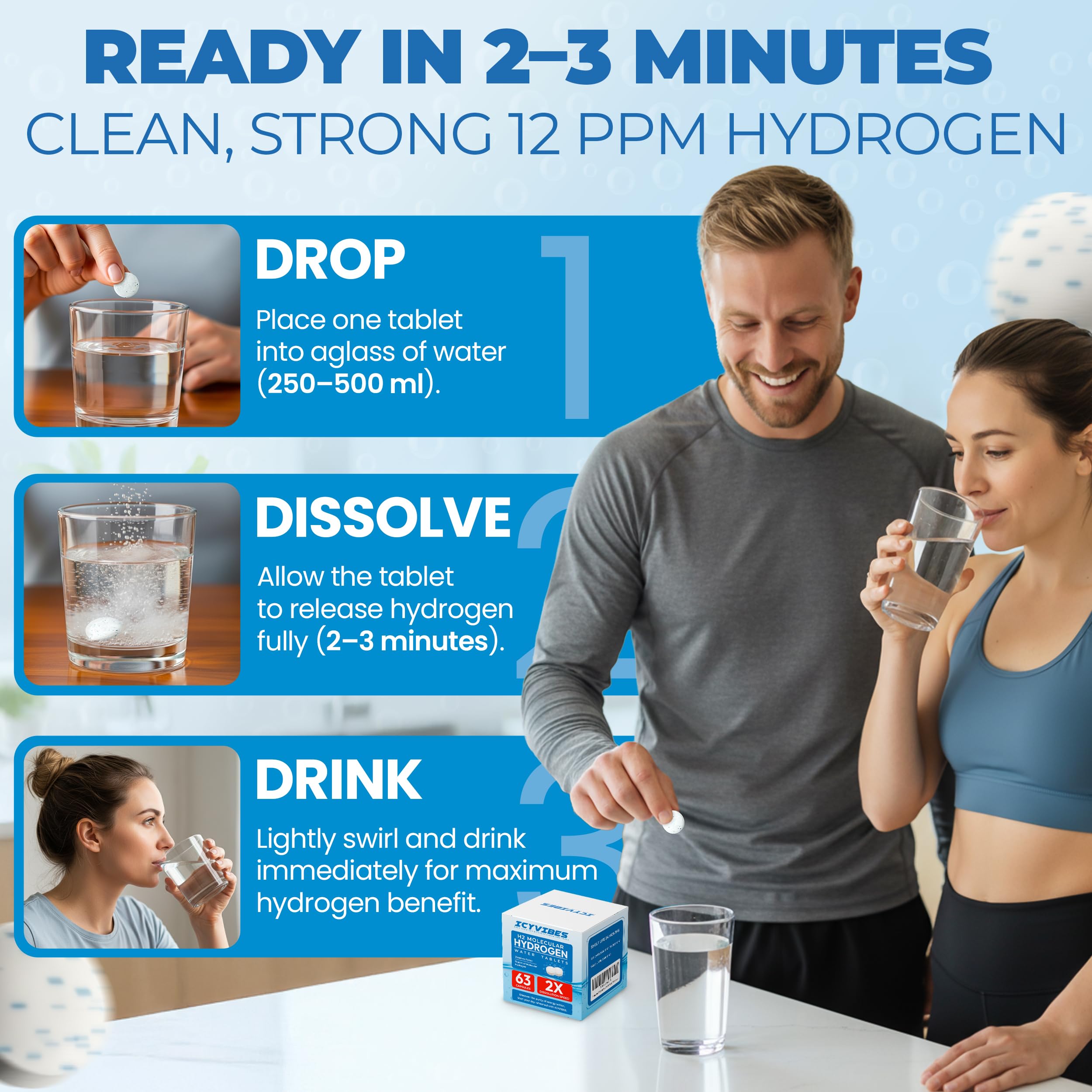 Label details magnesium and hydrogen content for informed hydration