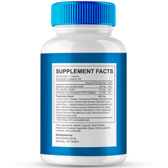 IDEAL PERFORMANCE AlphaCur bottle back shows supplement facts for informed daily use.