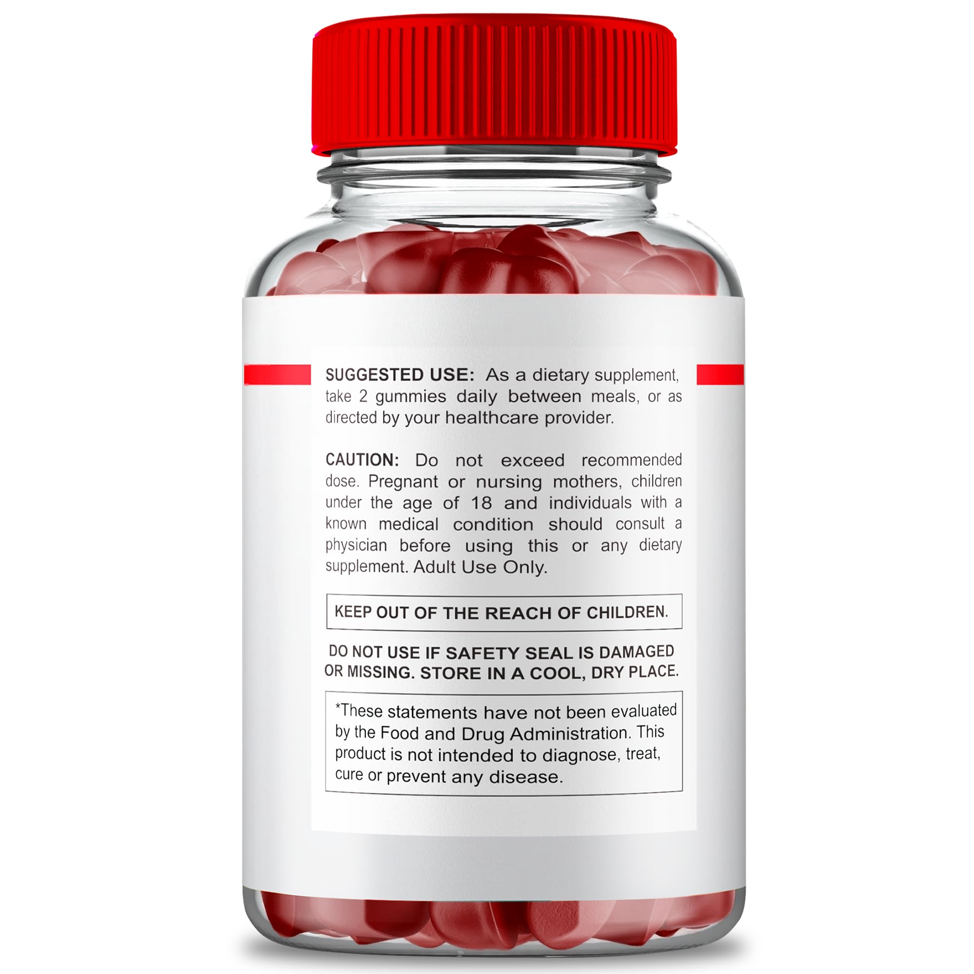 IDEAL PERFORMANCE Bio XL Max Gummies label emphasizes natural ingredients and benefits.