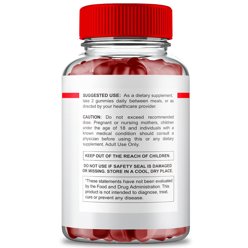 IDEAL PERFORMANCE Bio XL Max Gummies label emphasizes natural ingredients and benefits.