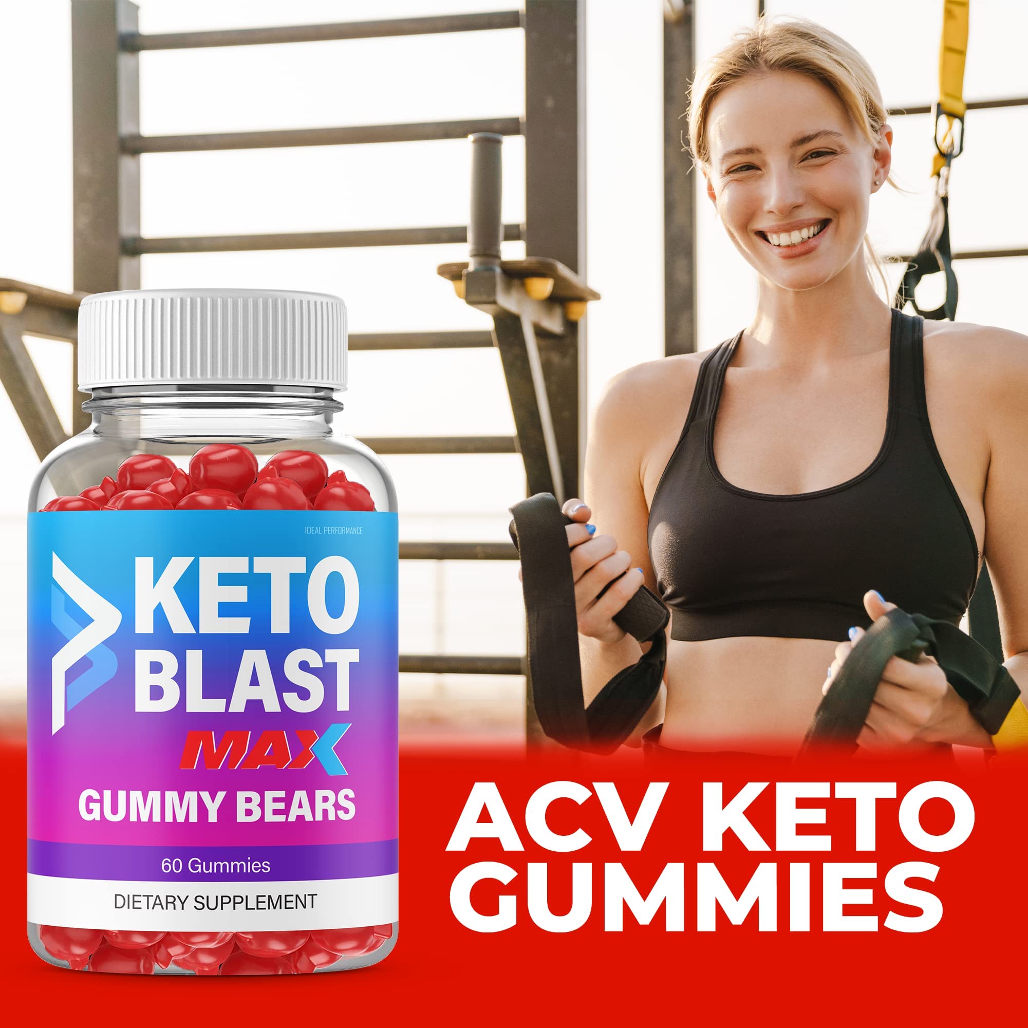 IDEAL PERFORMANCE Blast Keto ACV Gummies close-up texture and color
