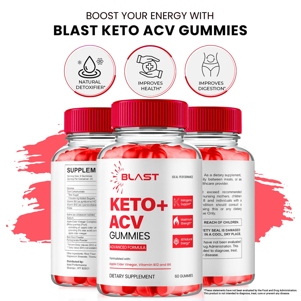 IDEAL PERFORMANCE Blast Keto ACV Gummies gummies color and texture close-up