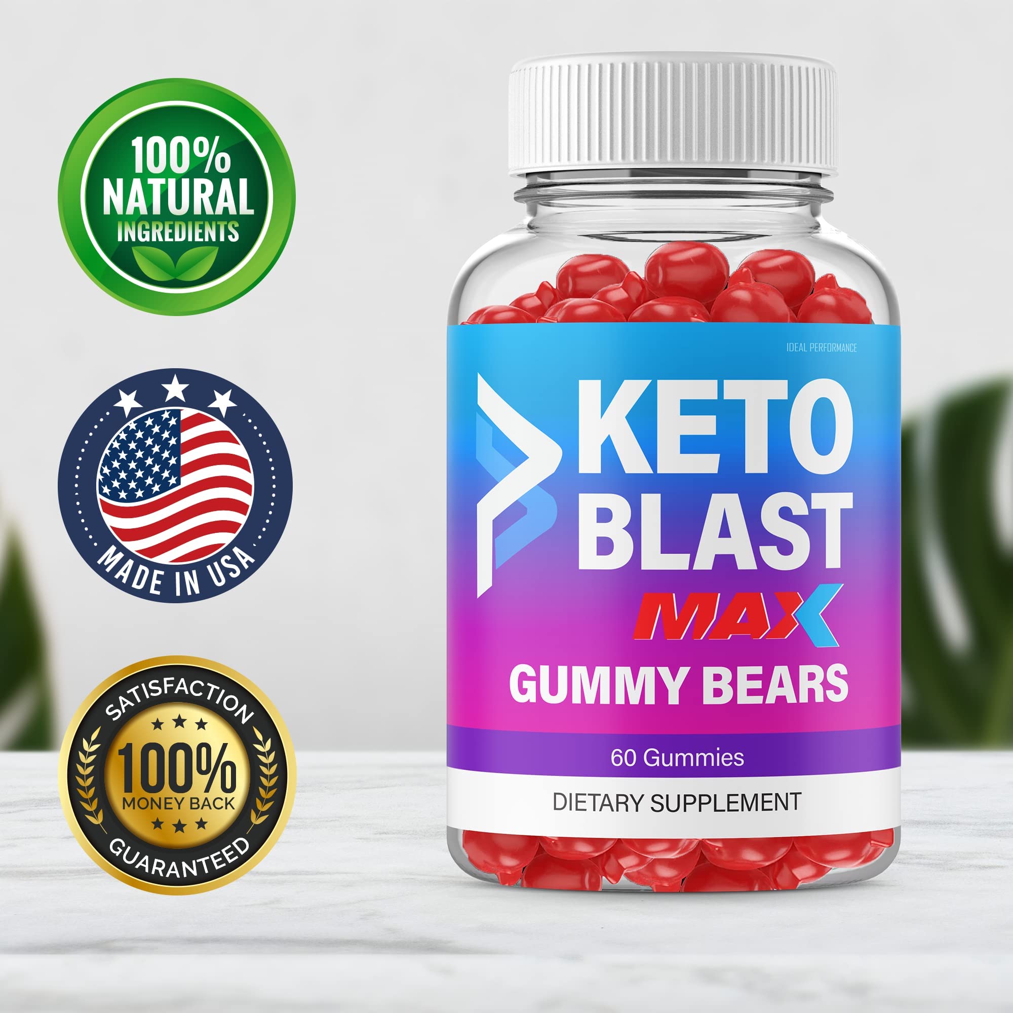IDEAL PERFORMANCE Blast Keto ACV Gummies ingredients list for keto-friendly snacking