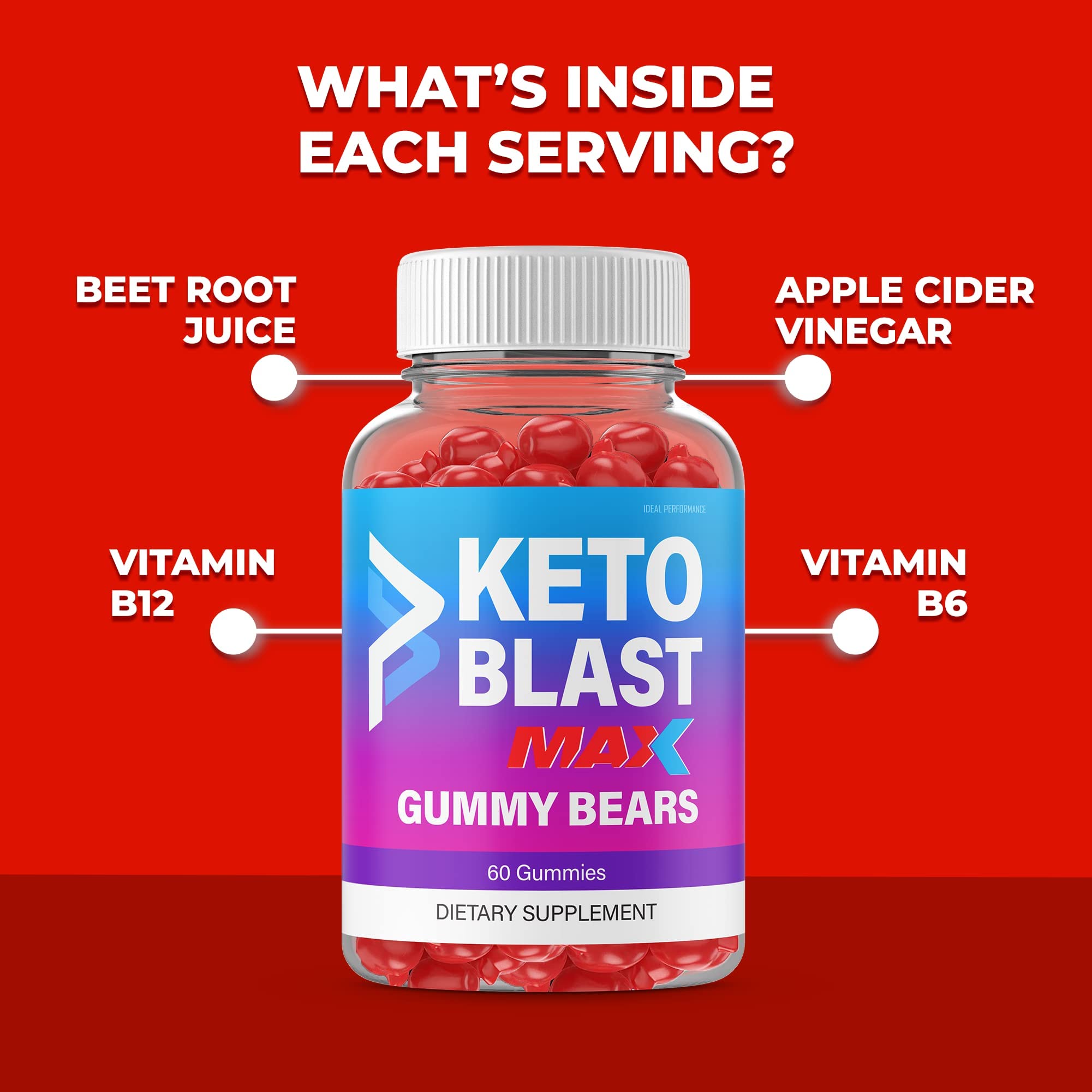 IDEAL PERFORMANCE Blast Keto ACV Gummies on-the-go with water use