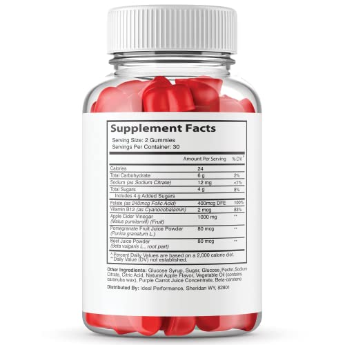 IDEAL PERFORMANCE Blast Keto ACV Gummies pouring into hand for easy routine