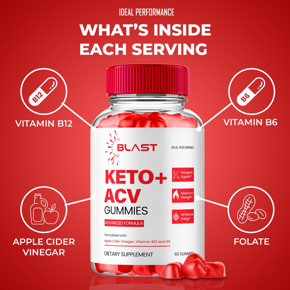 IDEAL PERFORMANCE Blast Keto ACV Gummies close-up texture