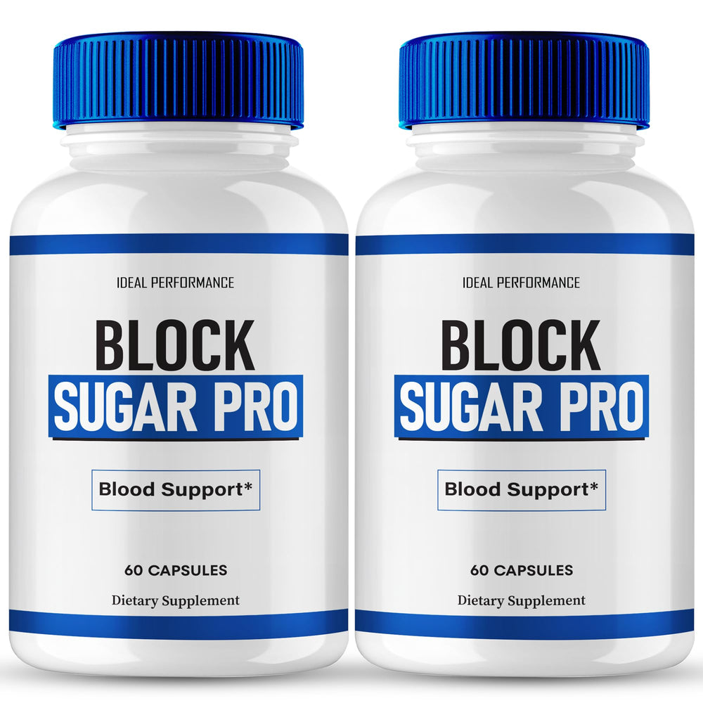 IDEAL PERFORMANCE Block Sugar Pro bottle front view for daily wellness and natural support.