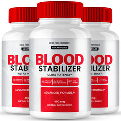 IDEAL PERFORMANCE Blood Stabilizer bottle-front showing easy-to-swallow capsules for daily circulation support