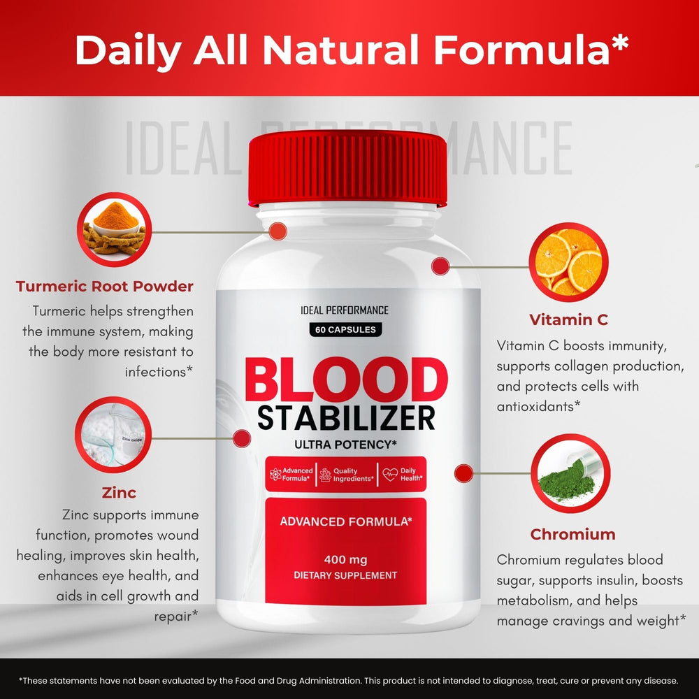IDEAL PERFORMANCE Blood Stabilizer capsules-in-bowl for daily ritual