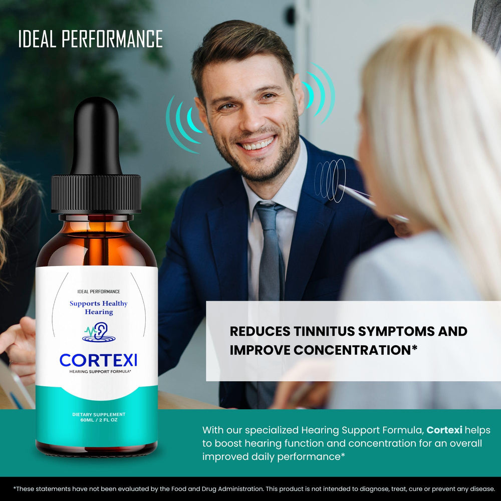 IDEAL PERFORMANCE Cortexi drops close-up with droplets ready to use
