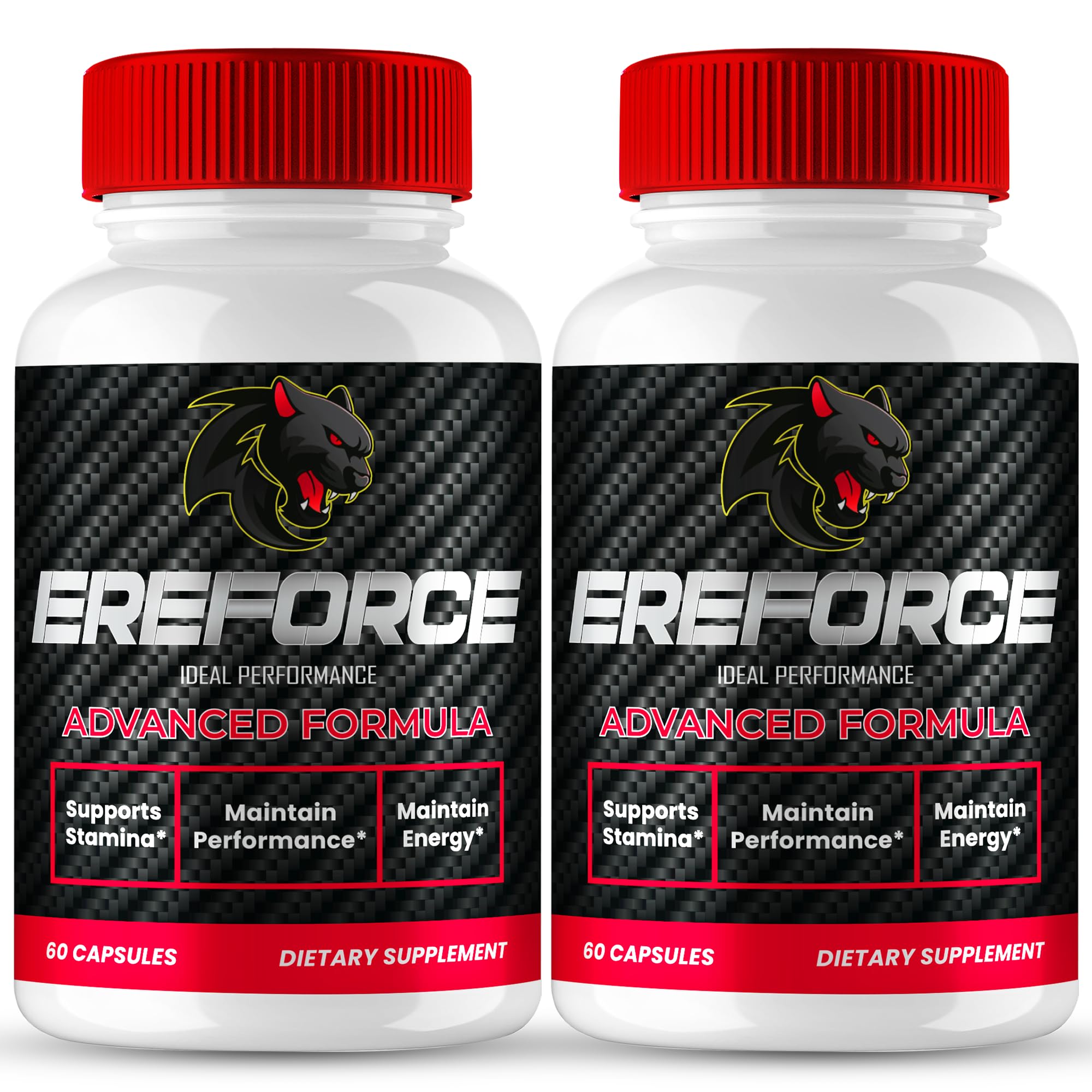 IDEAL PERFORMANCE Ereforce capsules bottle front supports daily vitality.
