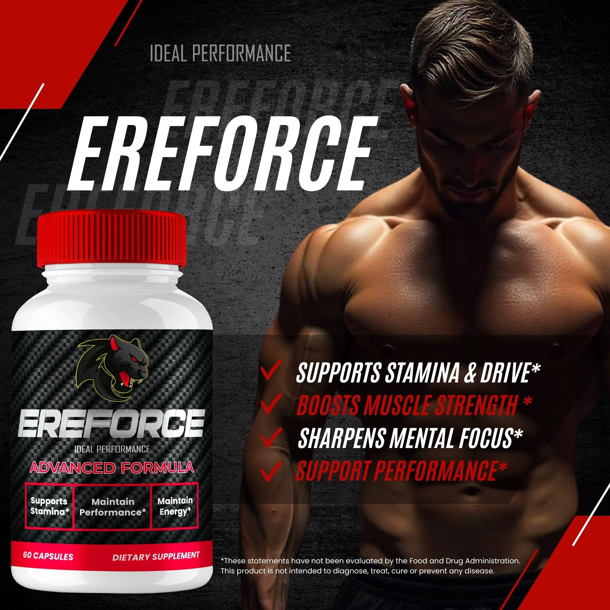 IDEAL PERFORMANCE Ereforce capsules poured into glass ready to take.