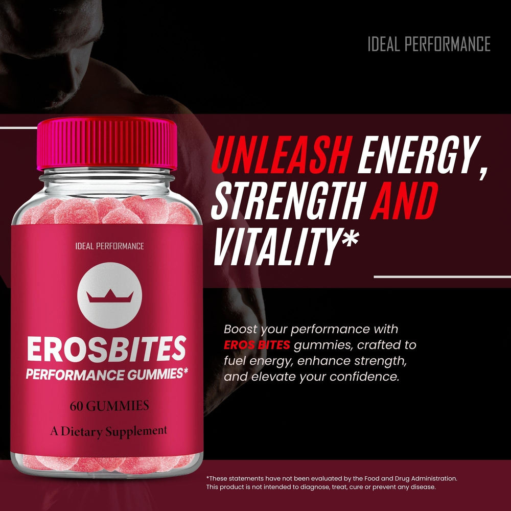 IDEAL PERFORMANCE Eros Bites Gummies in hands imply easy daily intake