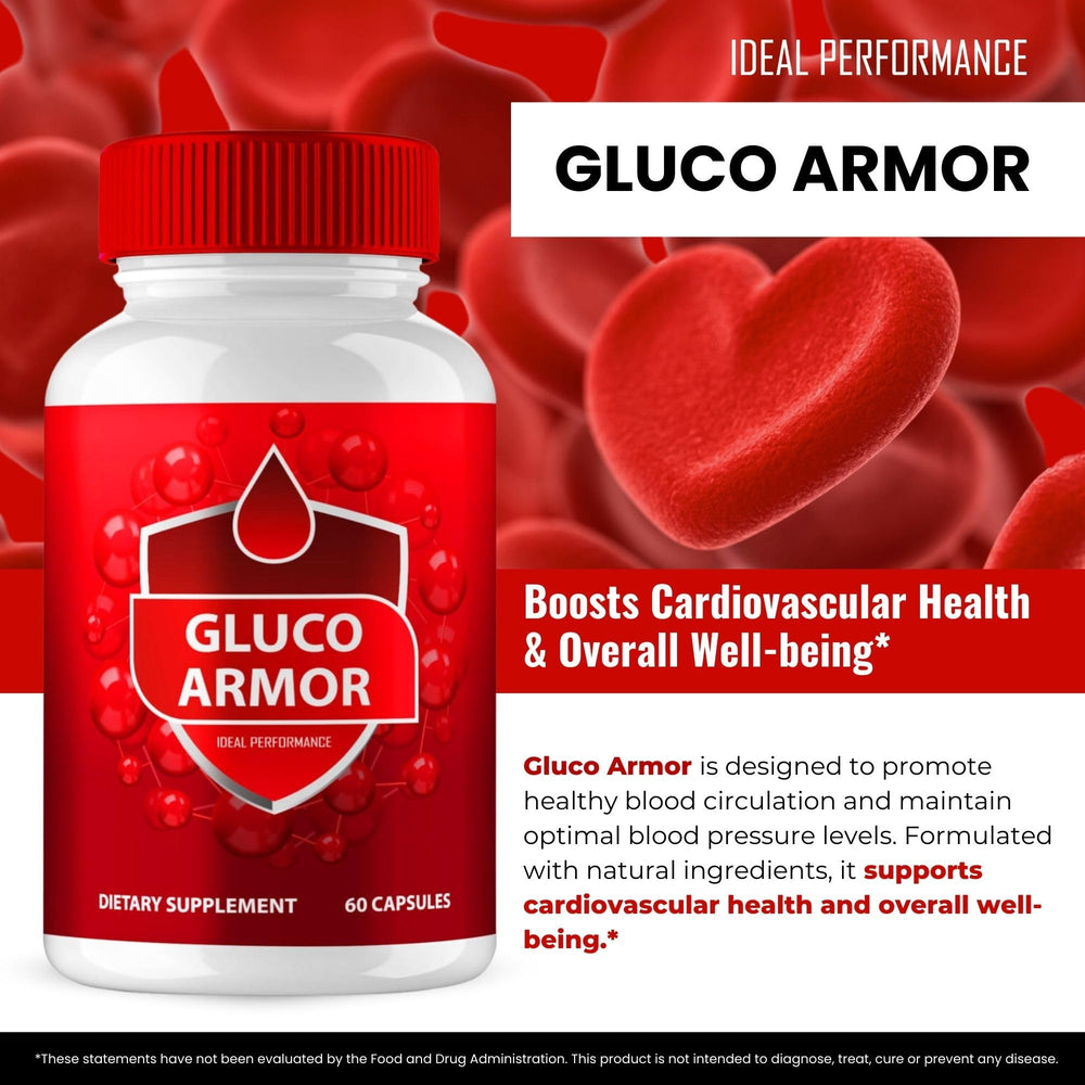 IDEAL PERFORMANCE Gluco Armor 2-pack packaging emphasizes value for ongoing use