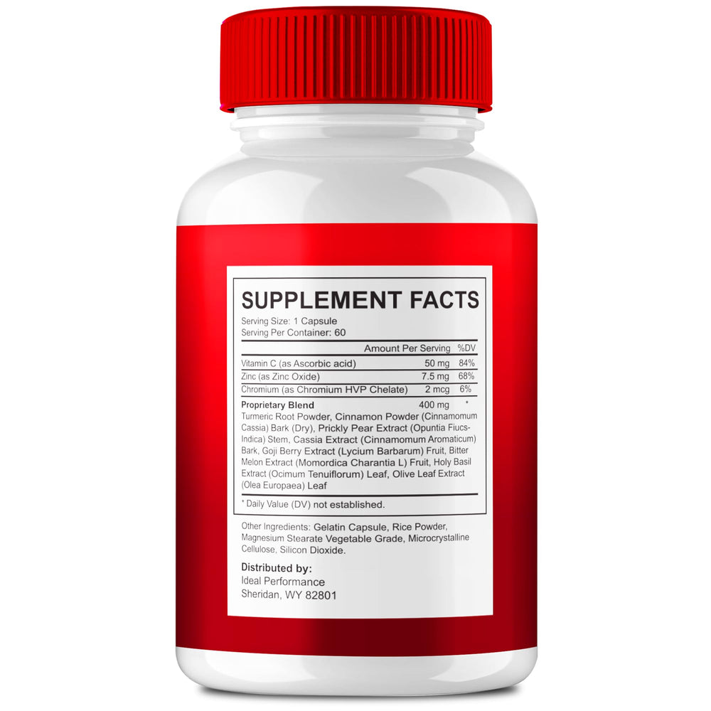IDEAL PERFORMANCE Gluco Armor bottle label close-up showing trusted branding