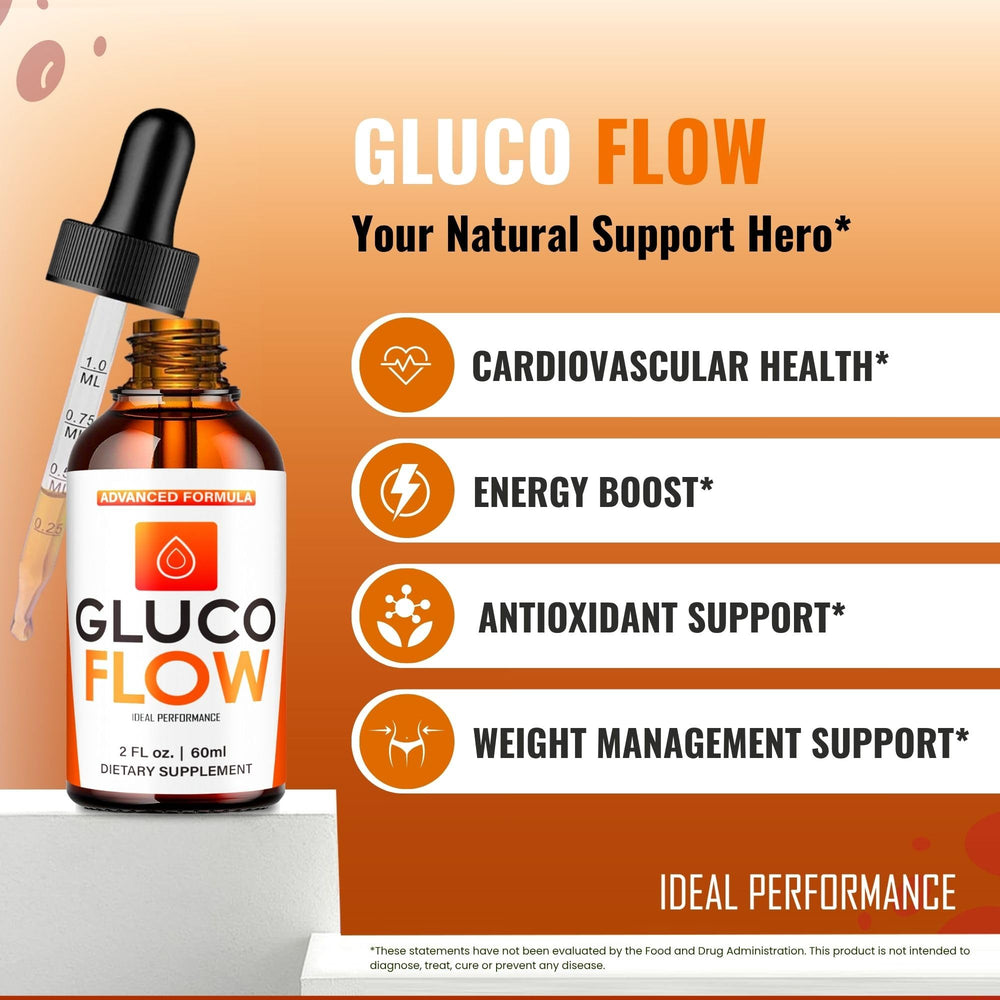GlucoFlow Drops being poured into a glass for a simple daily ritual.