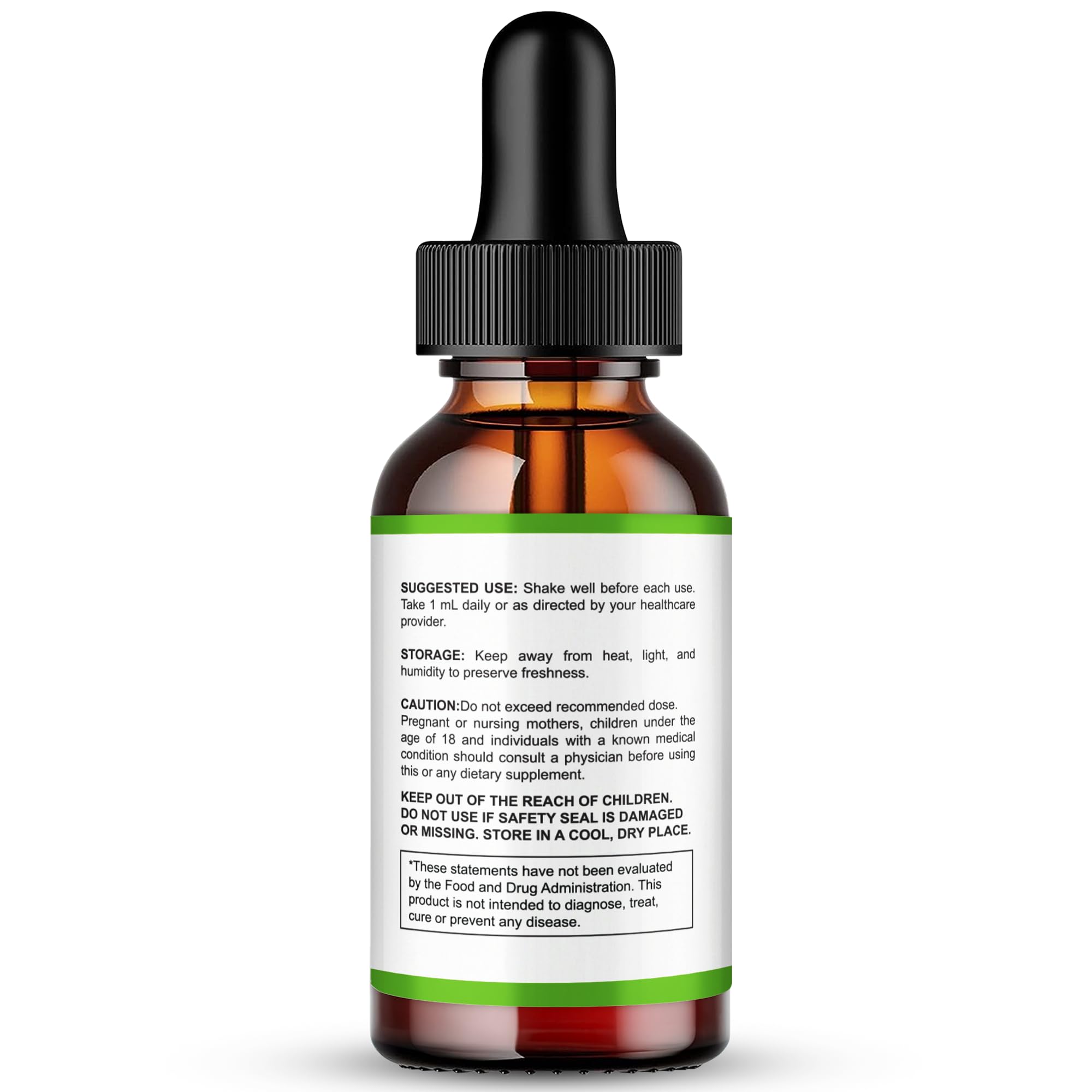 IDEAL PERFORMANCE Gluco Force Drops dropper close-up enables precise dosing.