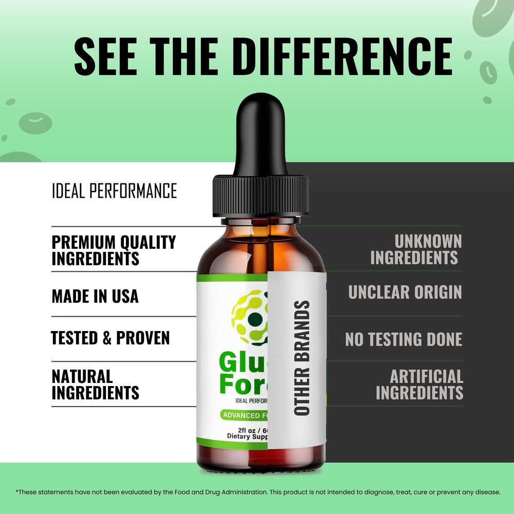 IDEAL PERFORMANCE Gluco Force Drops in use during morning routine for balance.