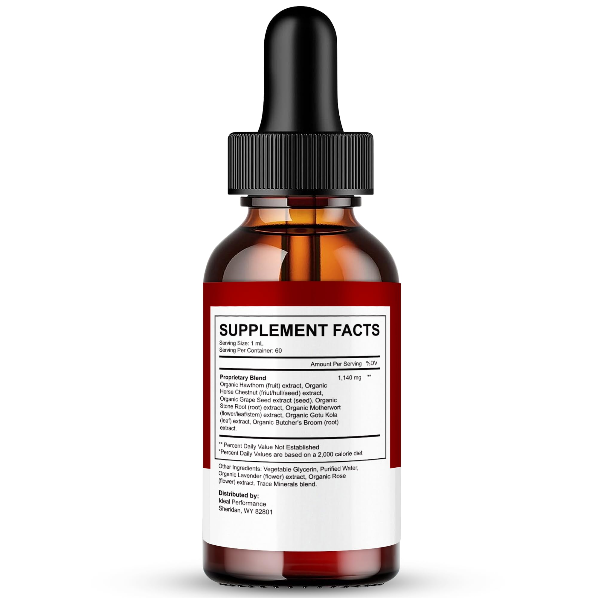 IDEAL PERFORMANCE Gluco Vita Pure Drops dropper enabling precise daily dosing.