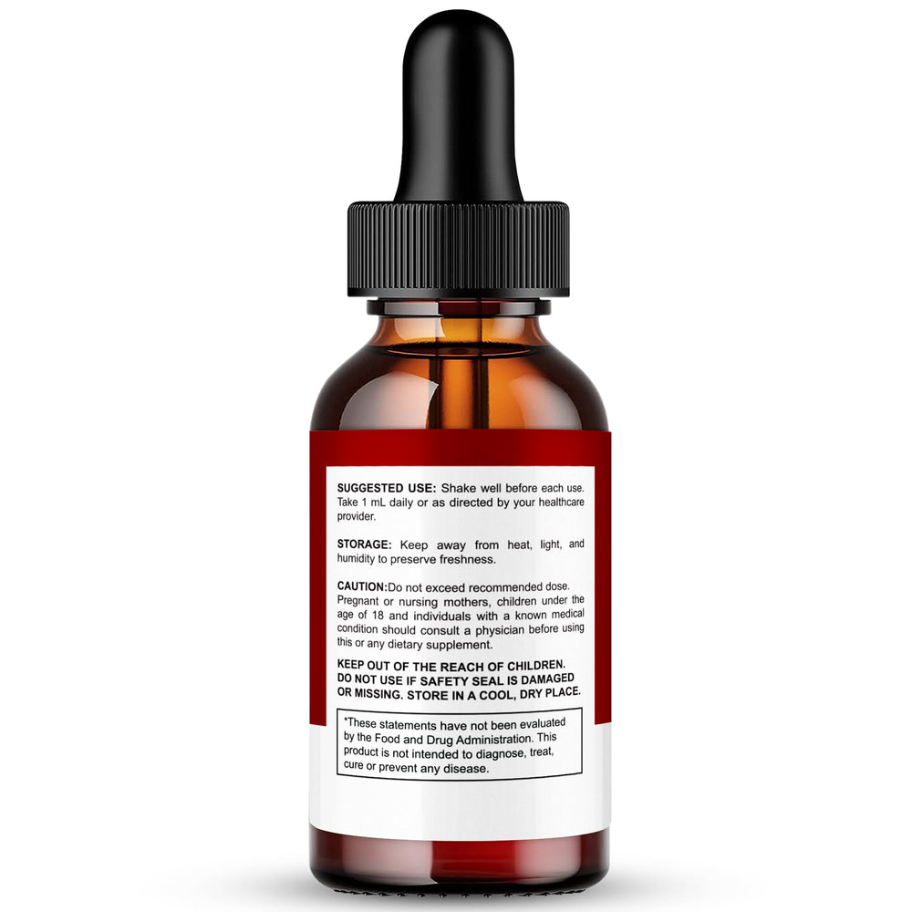 IDEAL PERFORMANCE Gluco Vita Pure Drops label highlights natural ingredients and goals.