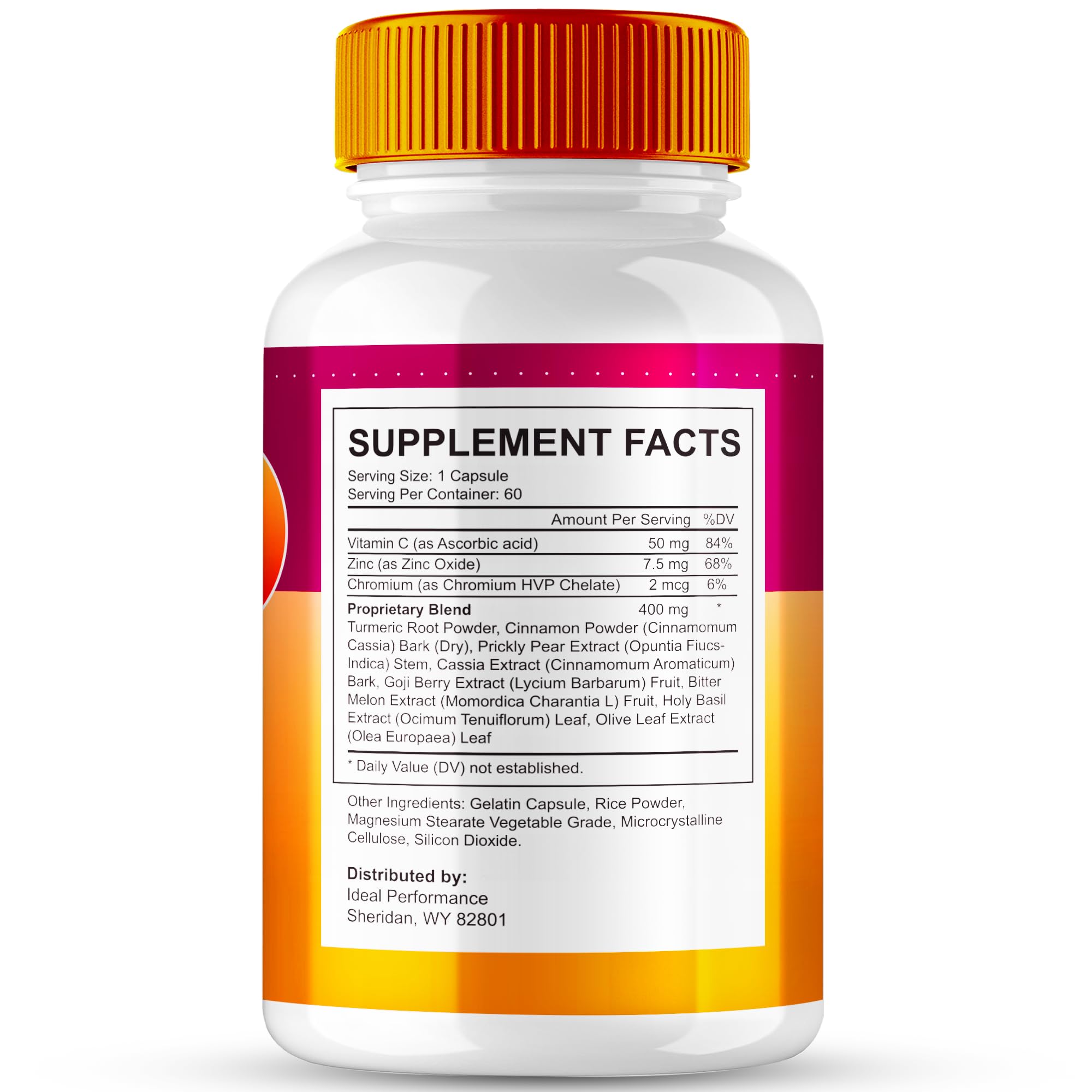 IDEAL PERFORMANCE Glycetra capsules close-up highlighting maximum strength formula.