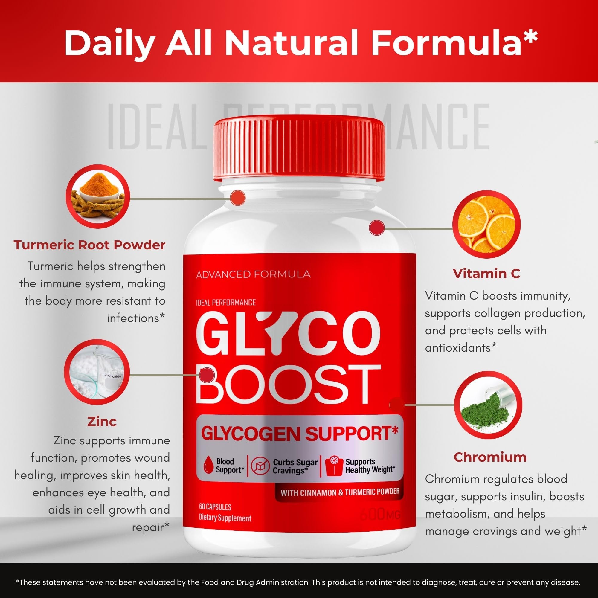 IDEAL PERFORMANCE Glyco Boost Blood Capsules daily-use lifestyle image promotes routine.