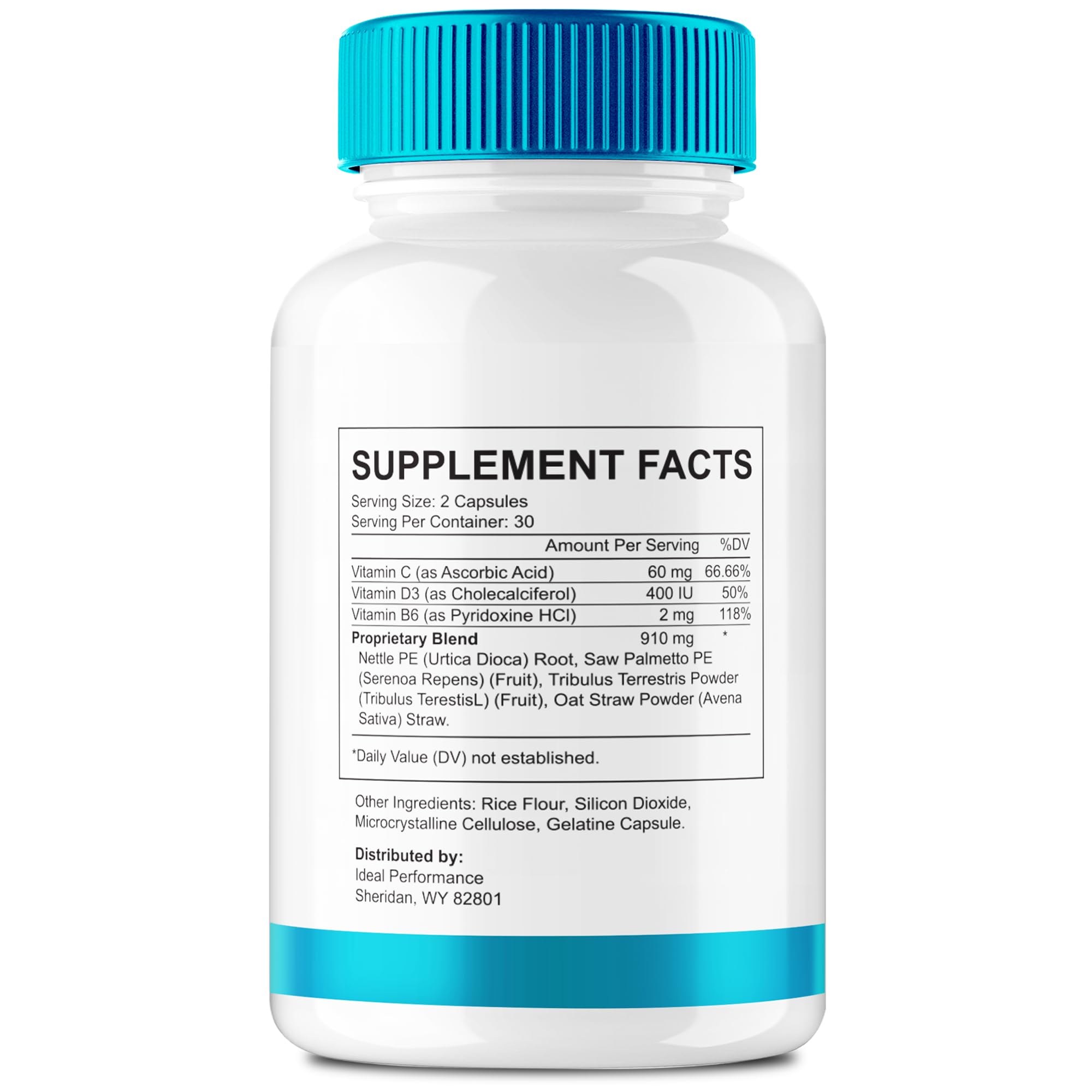 IDEAL PERFORMANCE Healthy Flow Total Support label highlights all-natural formula.