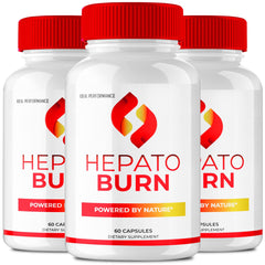 IDEAL PERFORMANCE Hepato Burn capsules bottle front for overall health support.