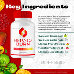 IDEAL PERFORMANCE Hepato Burn capsules in hand for on-the-go nutrition.