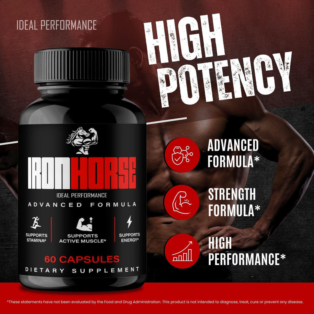 IDEAL PERFORMANCE Iron Horse 2-pack packaging emphasizes value and performance