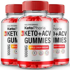 IDEAL PERFORMANCE Ketophoria ACV Gummies bottle supports an easy daily keto routine.